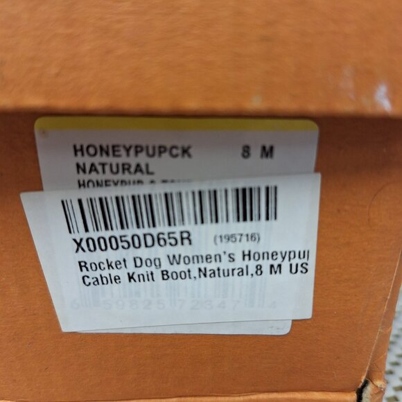 Women's Rocket Dog 2 Tone Cable Knit Boot - Size 8M - Picture 7 of 8